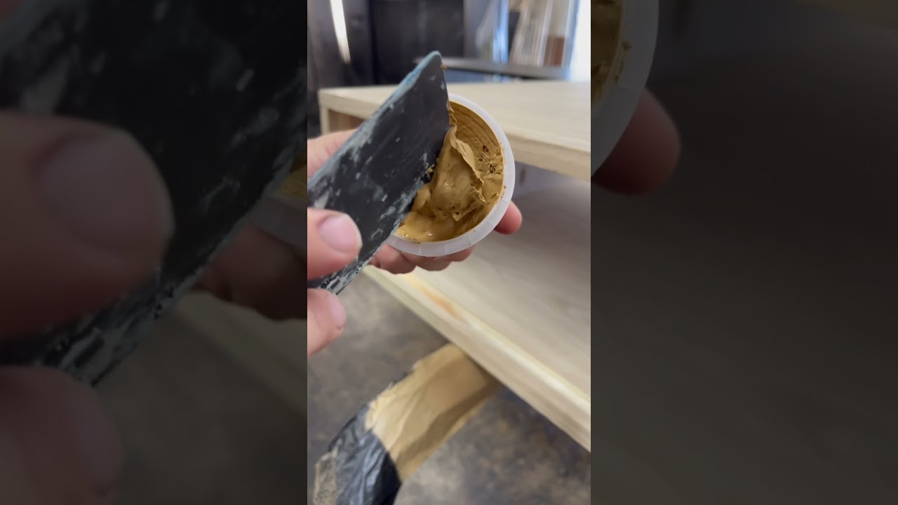 Using OAK Wood Filler #dresser #furnituremakeover #furniture
