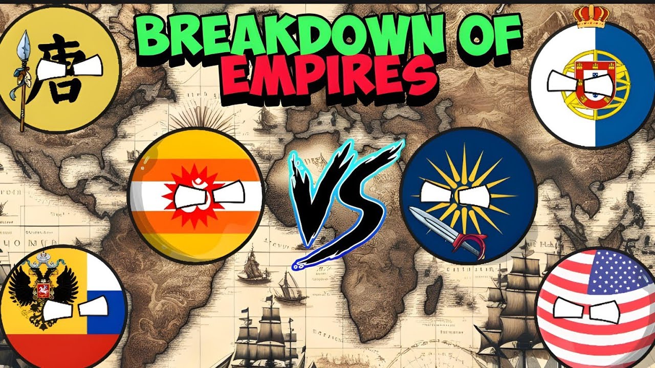 [BREAKDOWN OF EMPIRES] 🔥⚔️  || World Provinces #geography #countryballs
