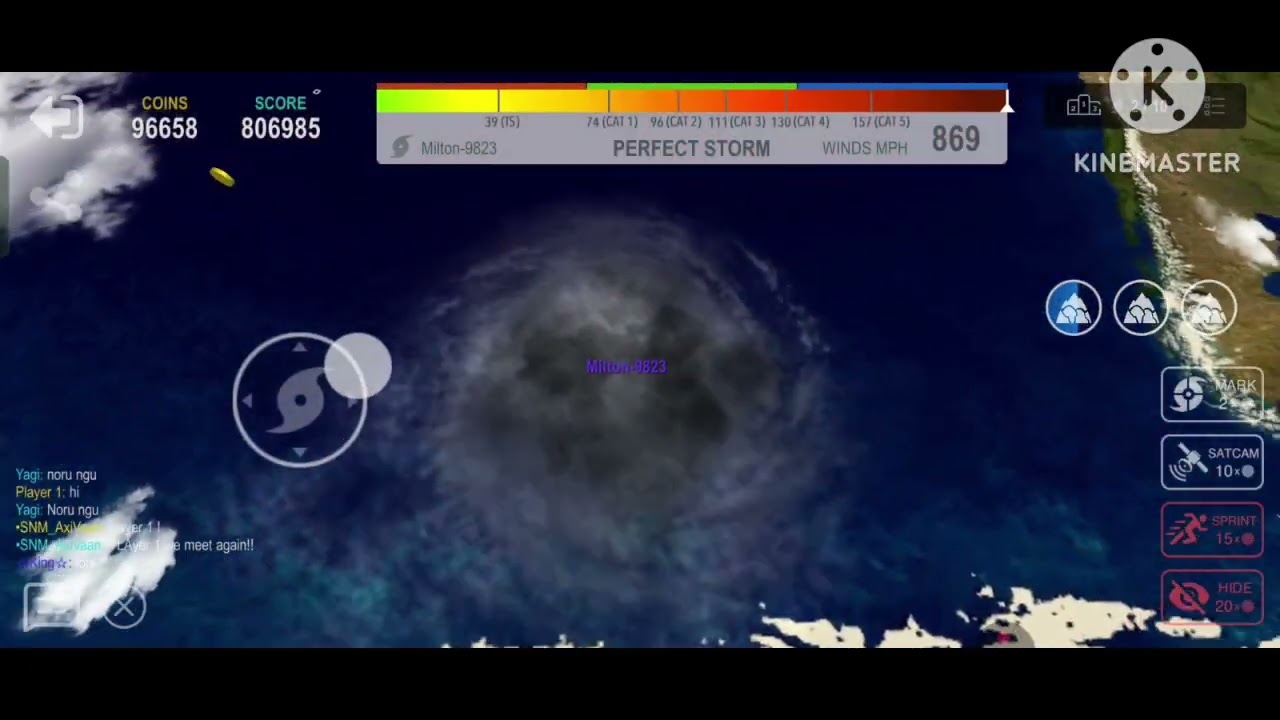 FULL EPIC BATTLE №1 ME VS Emily-8591 VS Player 1 AND ✩King✩ (HURRICANE.io Epic Battle #1)