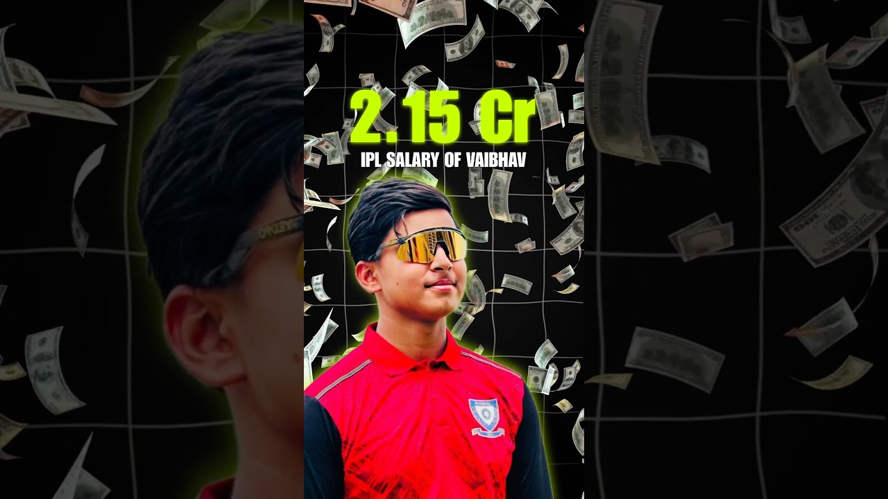 Vaibhav Suryavanshi Will Get 2.15 Crores Of IPL salary In IPL 2025 🤯 #shorts