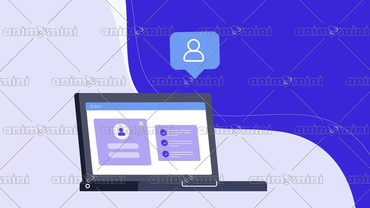 1056 01 User Account 4K Animated Stock Footage