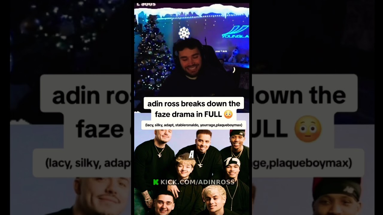 Adinross breaks down the fazeclan drama/Full clip 