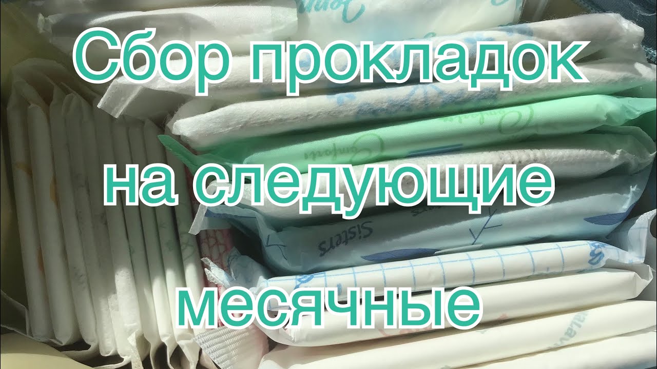 Сбор прокладок на следующие месячные (сентябрь 2023)