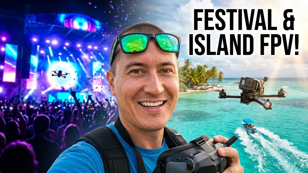 Flying my FPV Drone at a MUSIC FESTIVAL!