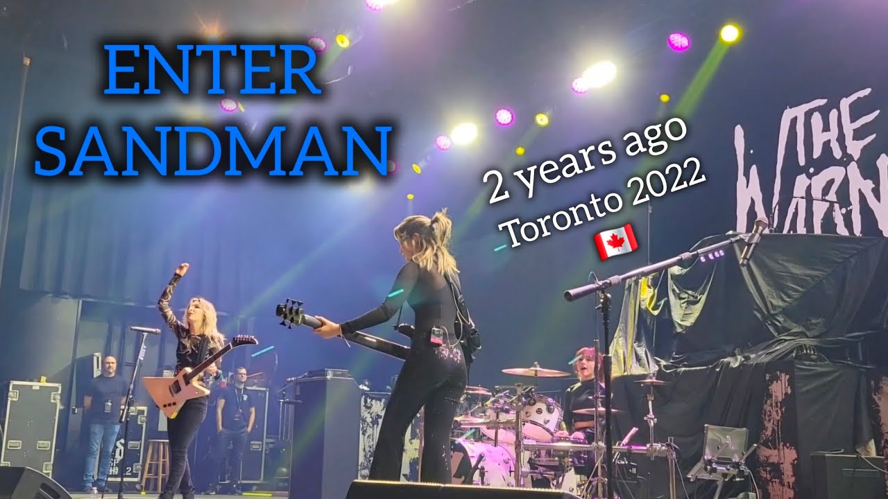 ENTER SANDMAN (cover) THE WARNING - 2 years ago - TORONTO -11/27/22 #live #metallica #fyp #martintw