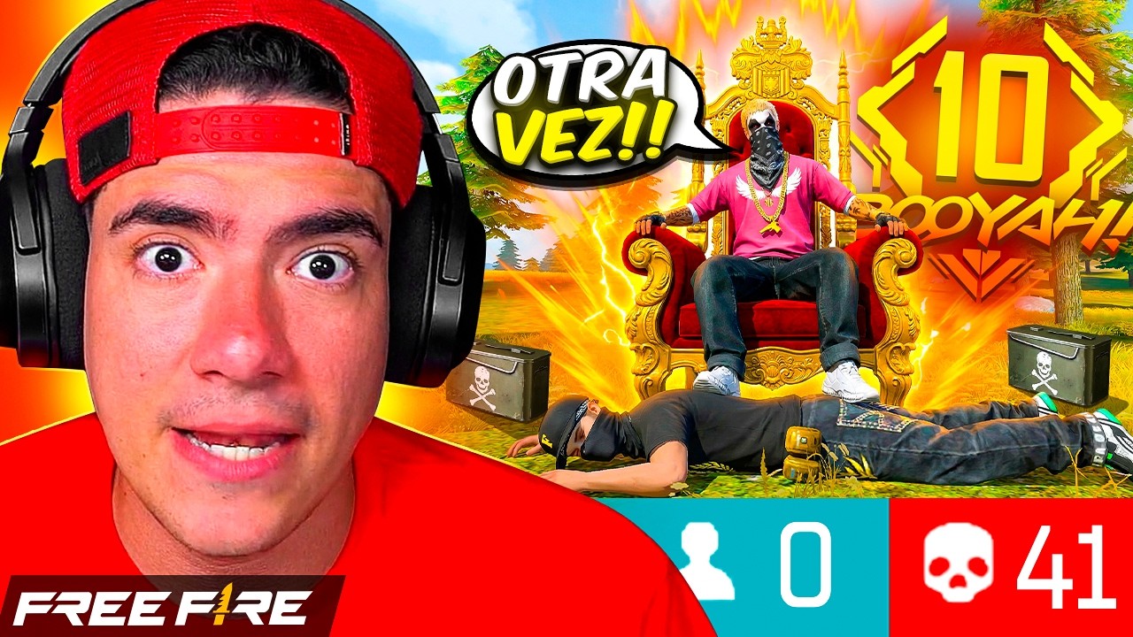 VOLVI A HACER RACHA DE 10 EN FREE FIRE CON 41 KILLS !! - TheDonato Live