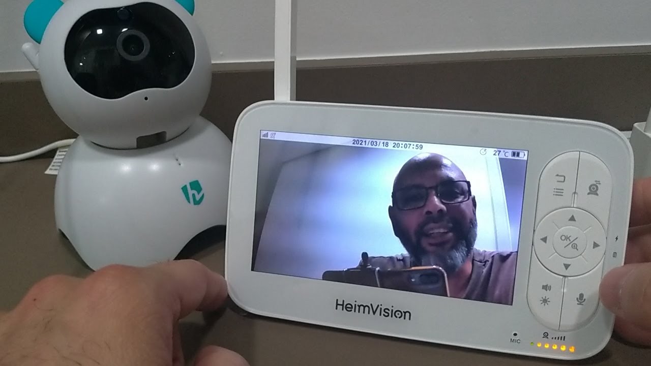 Review Unboxing Melhor Babá Eletrônica HD 2023 |  HM136 Com Super Display LCD 5'