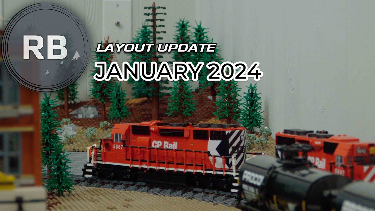 Model Lego Train layout - January 2024