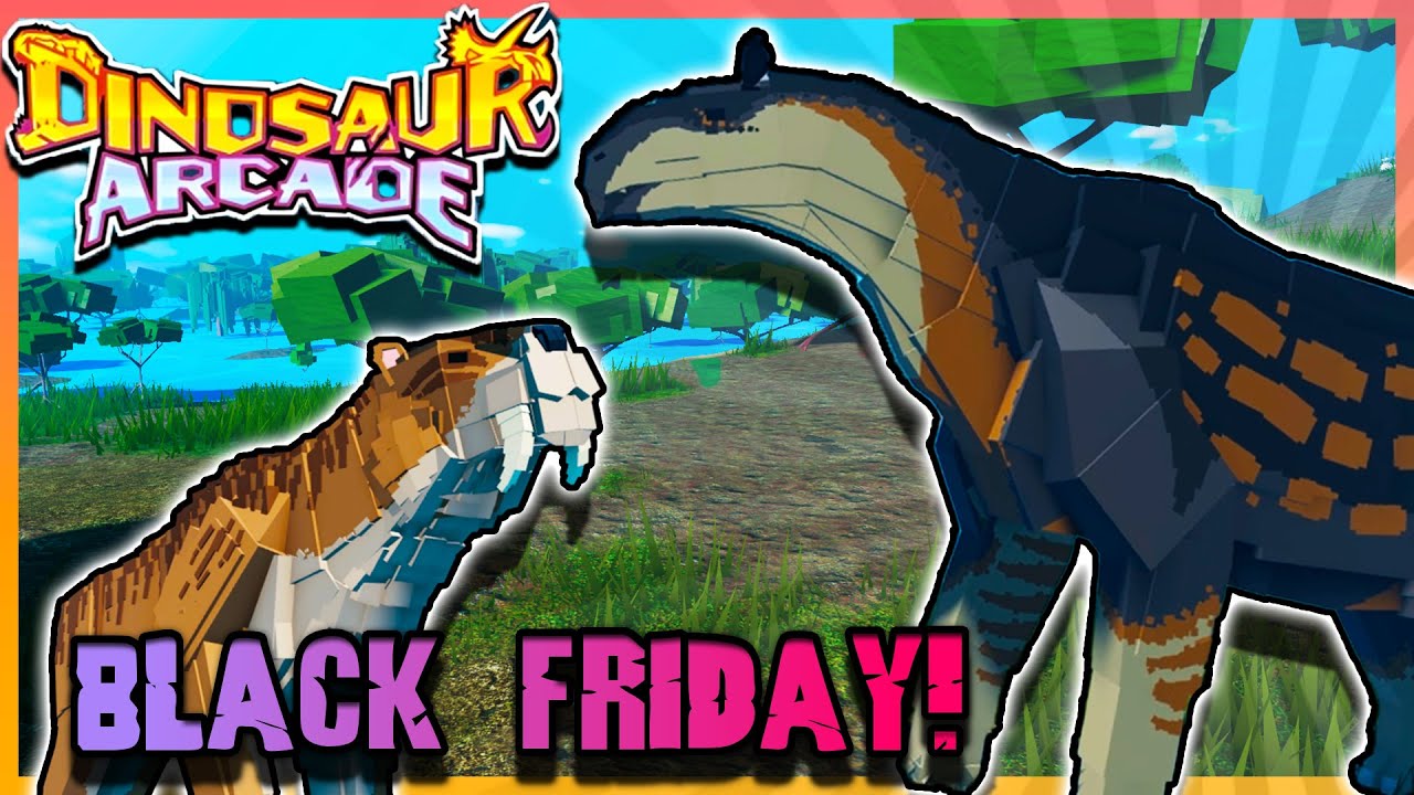 SMILODON & PARACERATHERIUM! Black Friday Part 2 UPDATE! - Roblox Dinosaur Arcade