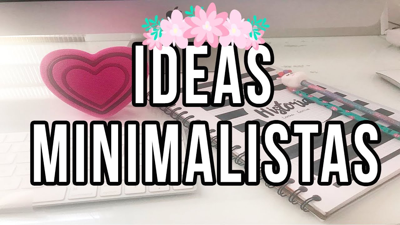 IDEAS PARA MARCAR TUS CUADERNOS MINIMALISTA TUMBLR ! REGRESO A CLASES 2018 Lorena G ♥