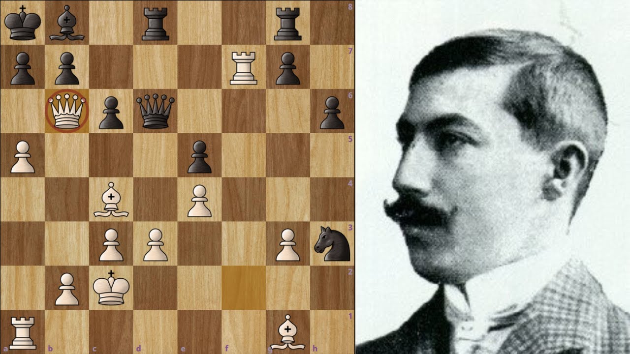 Amazing Attack by Akiba Rubinstein || Queen Sacrifice offered