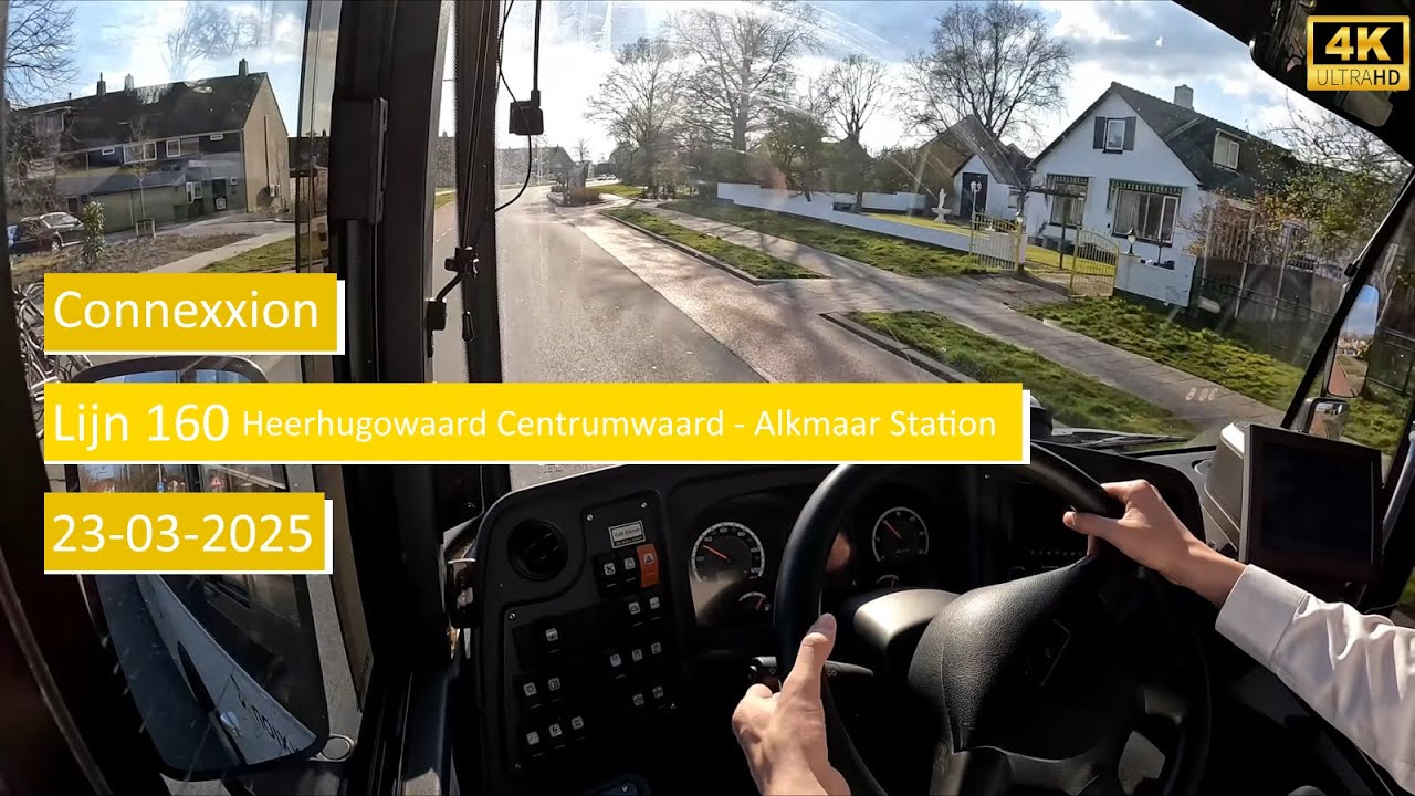 Connexxion Lijn 160 Heerhugowaard Centrumwaard - Alkmaar Station | Dutch Bus driver POV 4K