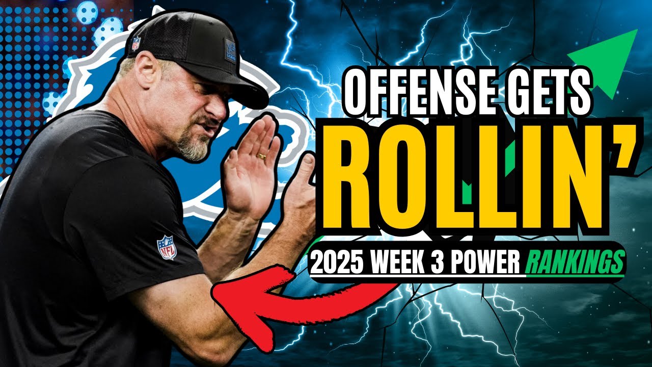 Week 3 Power Rankings: Detroit Lions UP After BEATDOWN OF Division Rival!