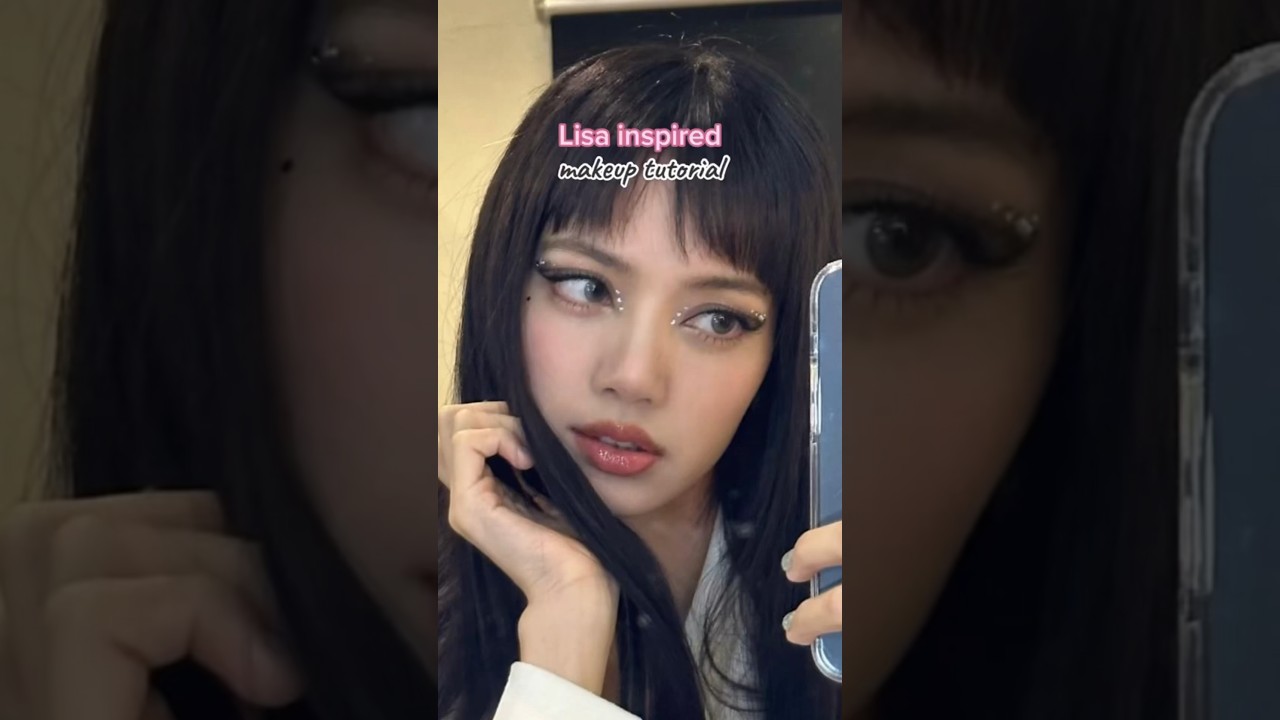 Lisa inspired Makeup Tutorial🖤 #makeup #eyeshadow #tutorial