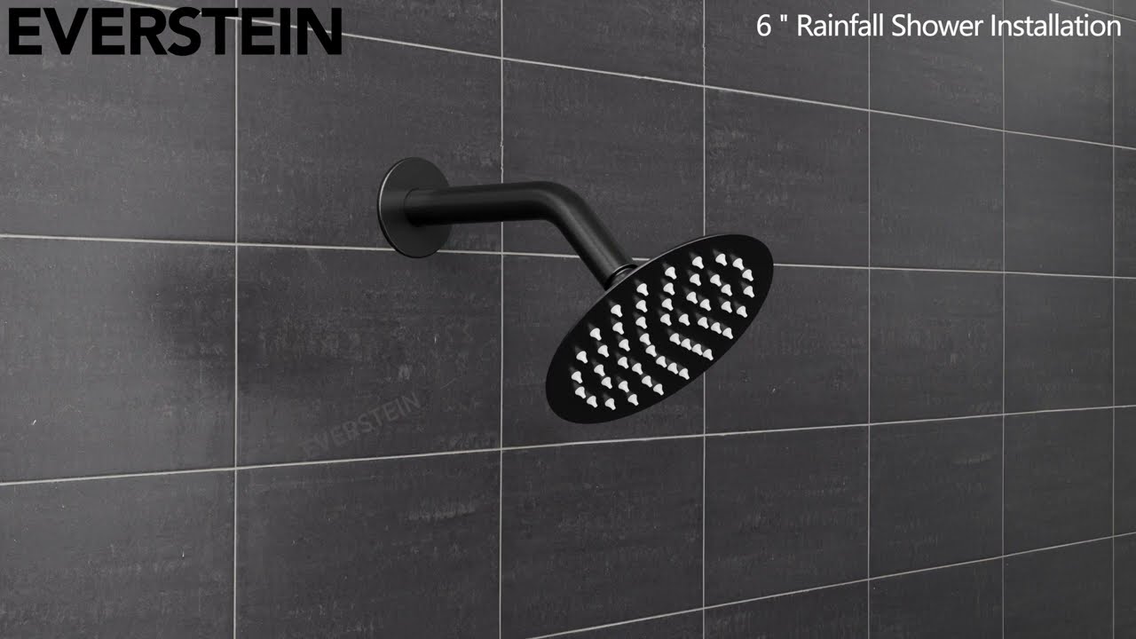 EVERSTEIN | SFS-1058-BK10 | Dual Showerheads System with Slide Bar Arm Installation Guide Video