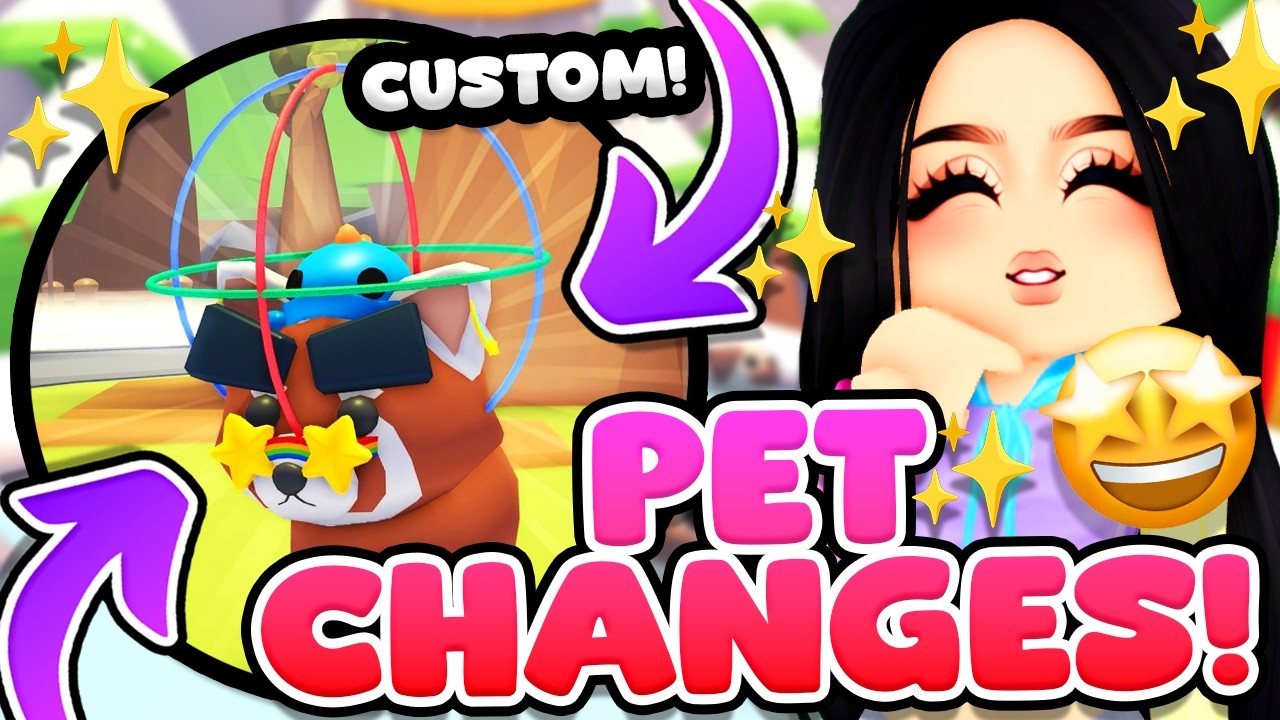 BIG PET CHANGES in Adopt Me! 🤓 Adjustable Accessories Update!
