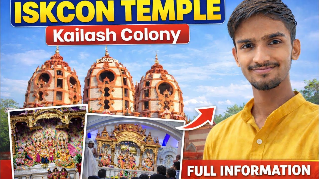 Kailash Colony ISKCON Mandir Vlog | Delhi ISKCON Temple Darshan | Radha Krishna Temple Delhi