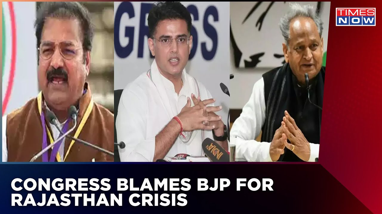 Rajasthan Congress Blames BJP For Internal Tussle Between The Party For Presidential Post