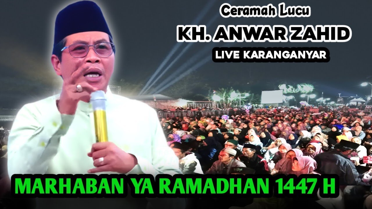 🔴 PENGAJIAN KH ANWAR ZAHID TERBARU PALING LUCU 13 FEBRUARI 2026 LIVE KARANGANYAR 