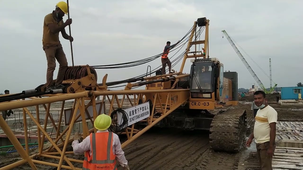 XCMG XGC 85 Ton Crane Boom Settings.