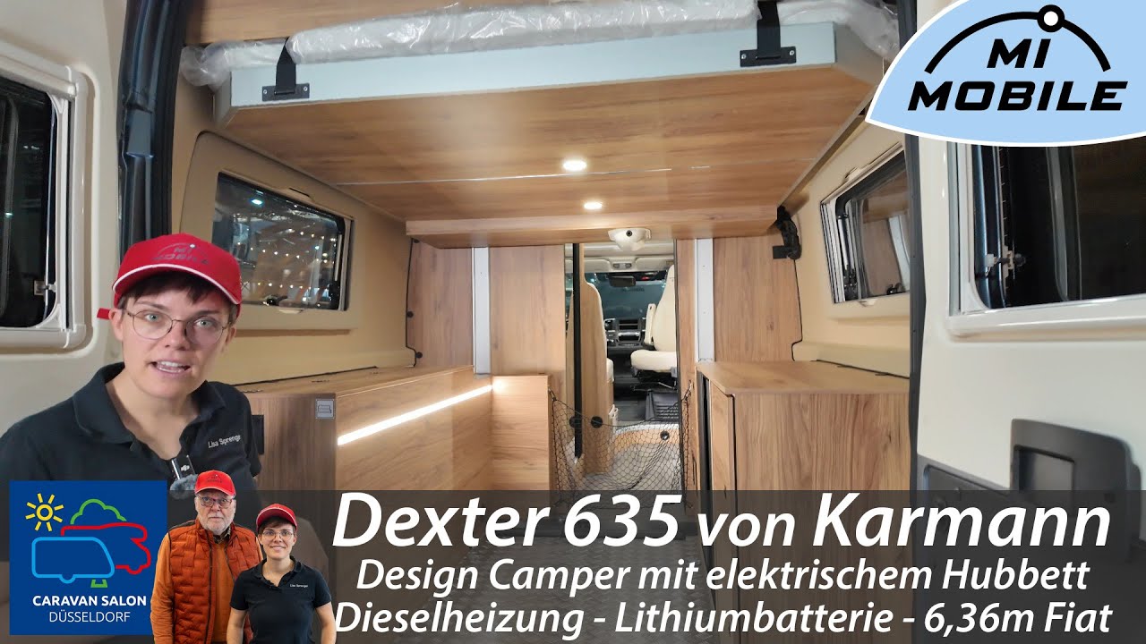 Karmann Dexter 635: Neues 6,36-m-Layout mit E-Hubbett im Check | Caravansalon D&uuml;sseldorf 2025