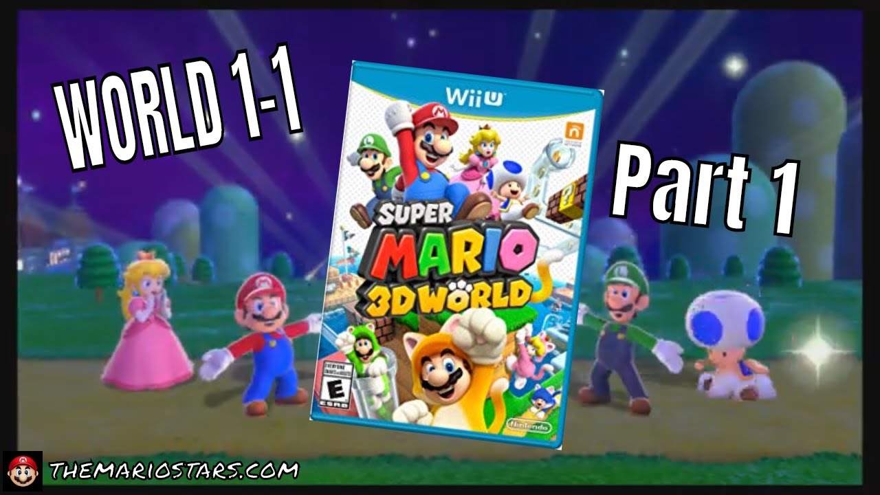 Super Mario 3D World- World 1 - 1 Gameplay - Wii U