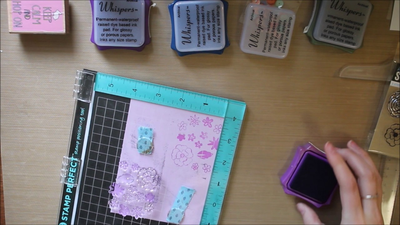 Easy Easter/Spring Card Tutorial! // Gray Florals