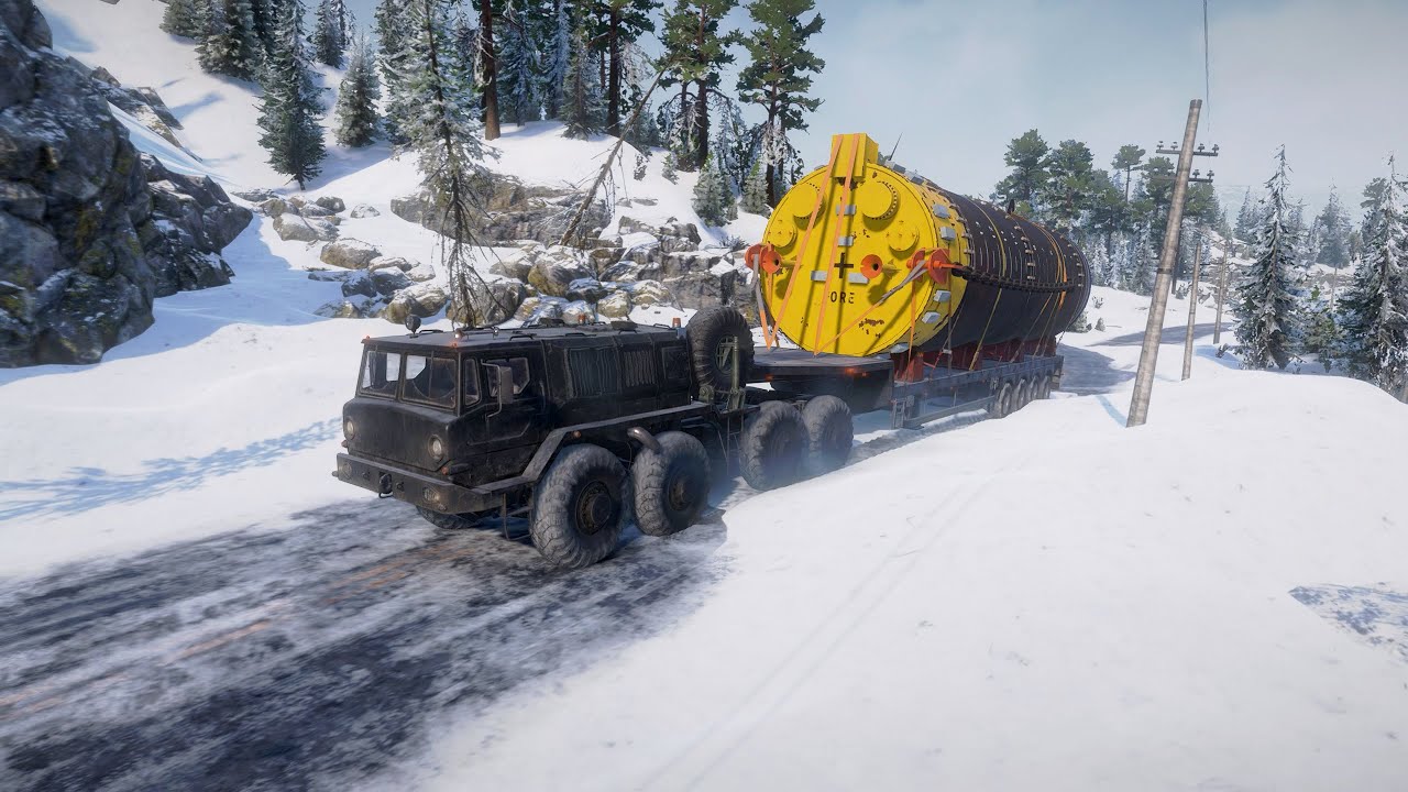 Zikz-605E | Transporting the oil Platform Anchor | SnowRunner