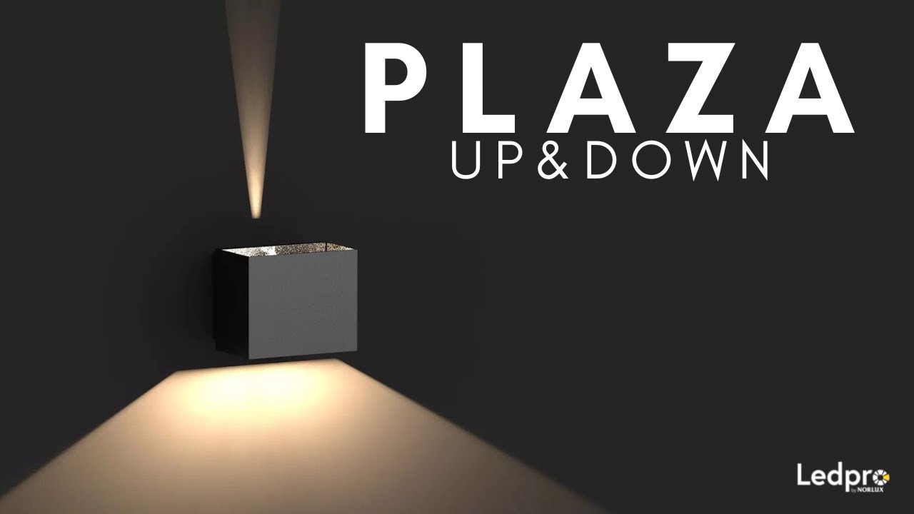 Udend&oslash;rslampe med justerbar lyskegle | Plaza Up&Down - Ledpro | Firkantet og antracit | Unboxing