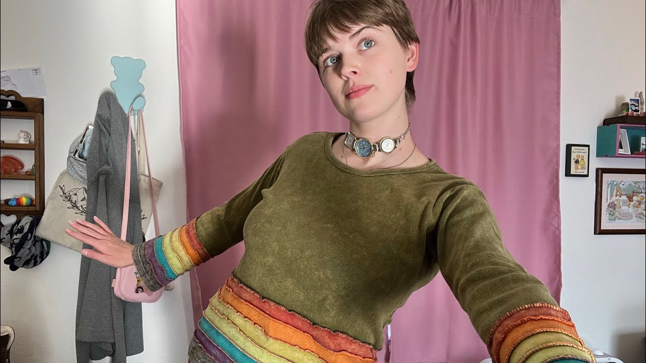 ASMR Second Hand Clothing Haul + Try on (soft spoken)