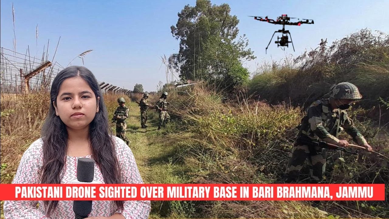 Pakistani drone sighted over military base in Bari Brahmana, Jammu | JK News Today