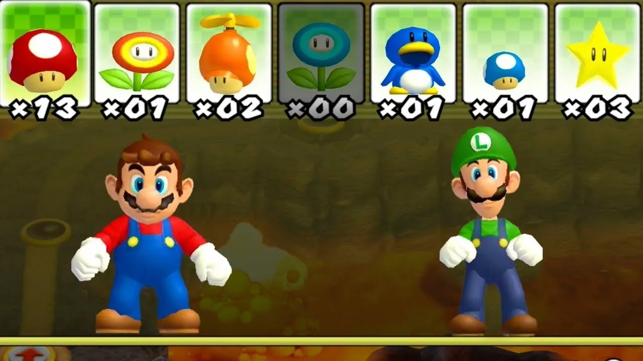 New Super Mario Bros. Wii – 2 Player World 5 Walkthrough Co-Op