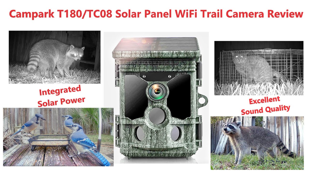 Campark T180/TC08 Solar WiFi Trail Camera Review