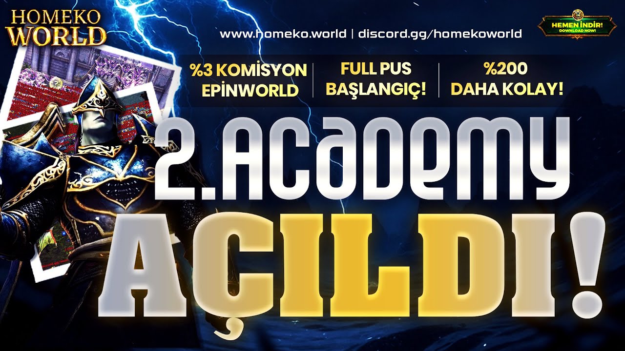 HomekoWorld 3.Ayında Yeni Academy Binlerce Oyuncuyla Açıldı! | %200 Kolay! | Full PUS Hediye! | #hkw