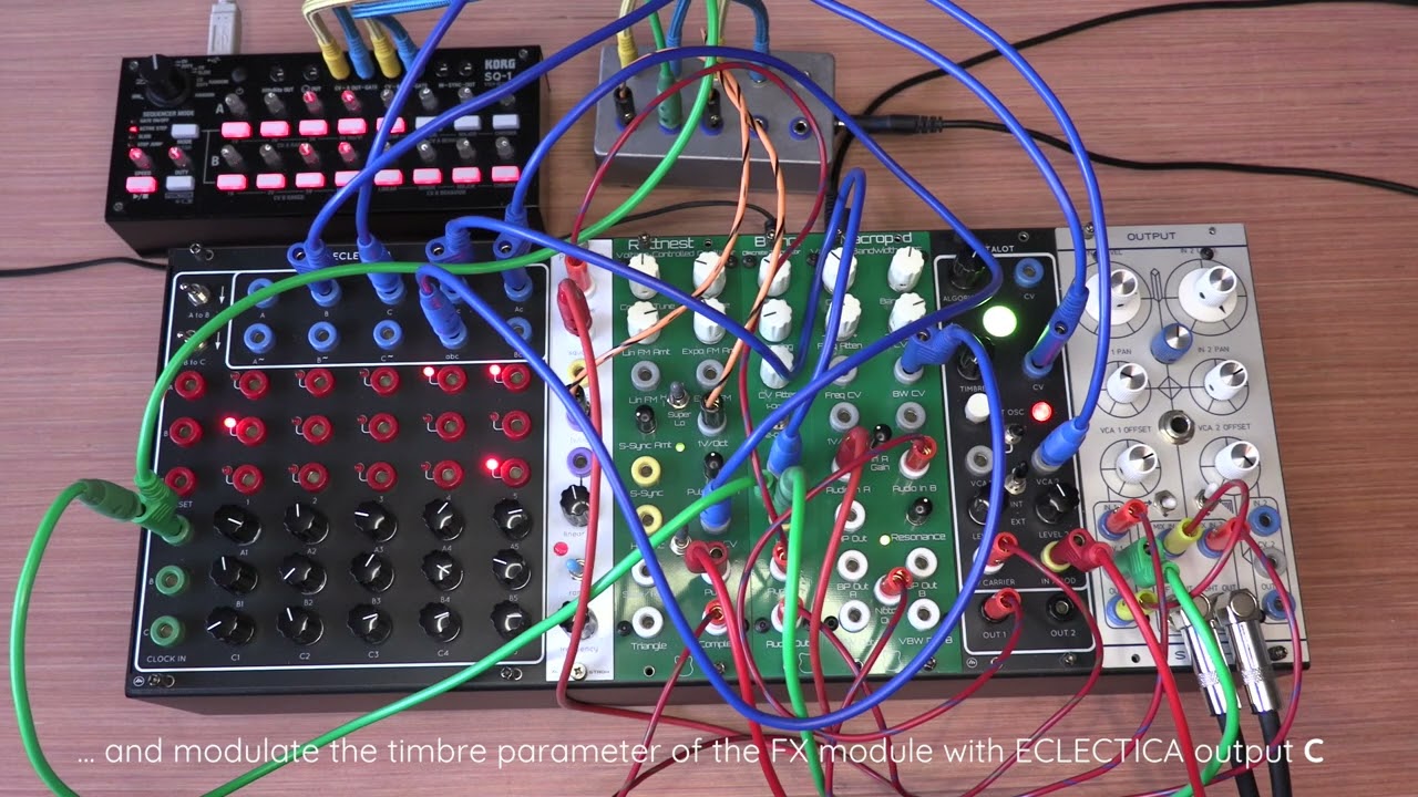ECLECTICA - Serge compatible nested sequencer