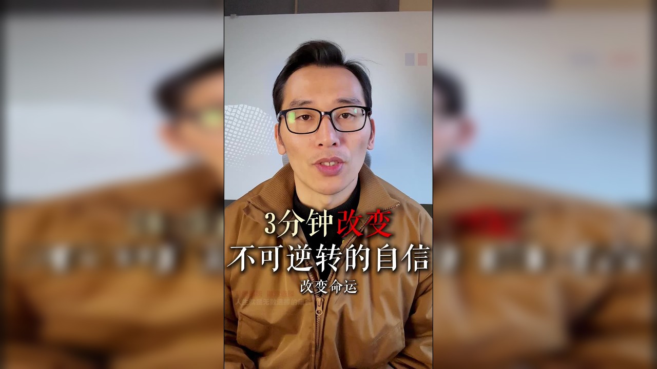 3分钟让你变自信，自信是可以训练出来的！