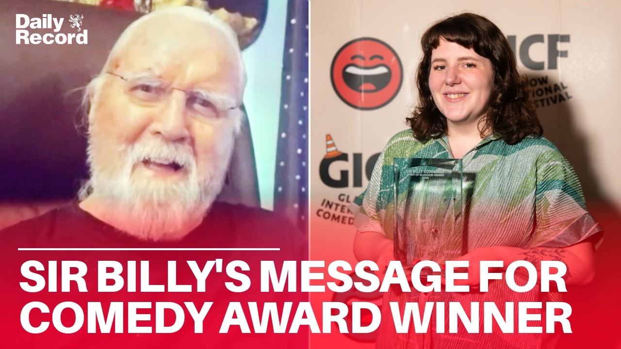 Sir Billy Connolly's message to Amanda Dwyer, winner of 2026 Billy Connolly Spirit of Glasgow Award