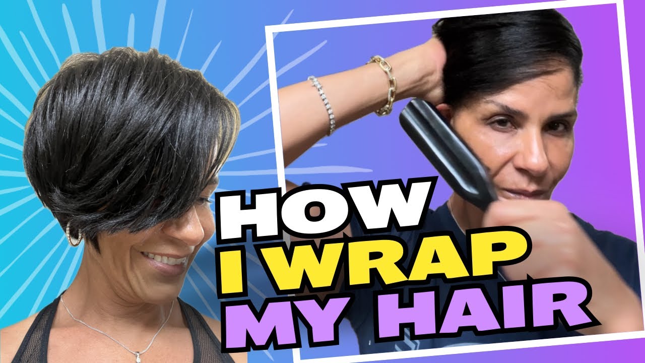 How I Preserve My Silk Press By Wrapping My Hair At Night✨😍