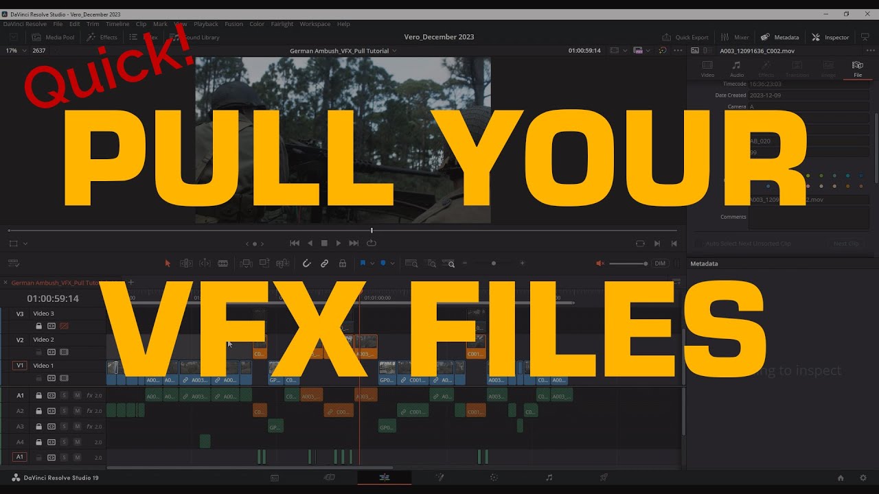 Quick! How to do a VFX Pull - Professional VFX Workflow