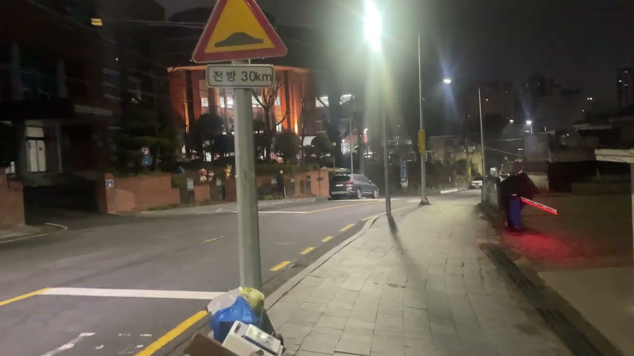 비 갠 후 사직공원 가는 길