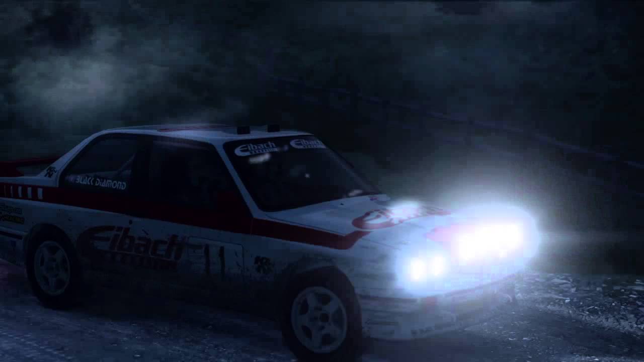 DiRT Rally - BMW M3 - Wales - Night