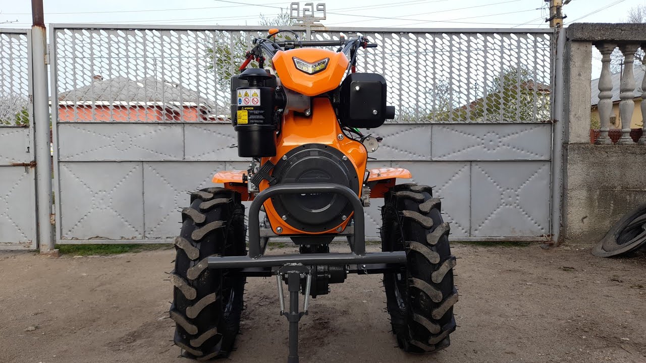 Noul Tanc‼️O-mac MC 12 000 E-D cu diferențial‼️prezentarea motocultorului în detaliu +pornire +test