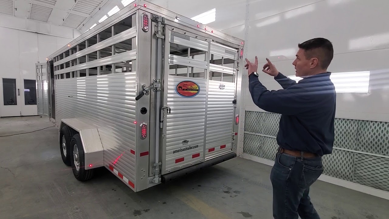 2021 Sundowner 20' Gooseneck Rancher Express Aluminum Combo Stock Gooseneck Trailer Livestock Horse