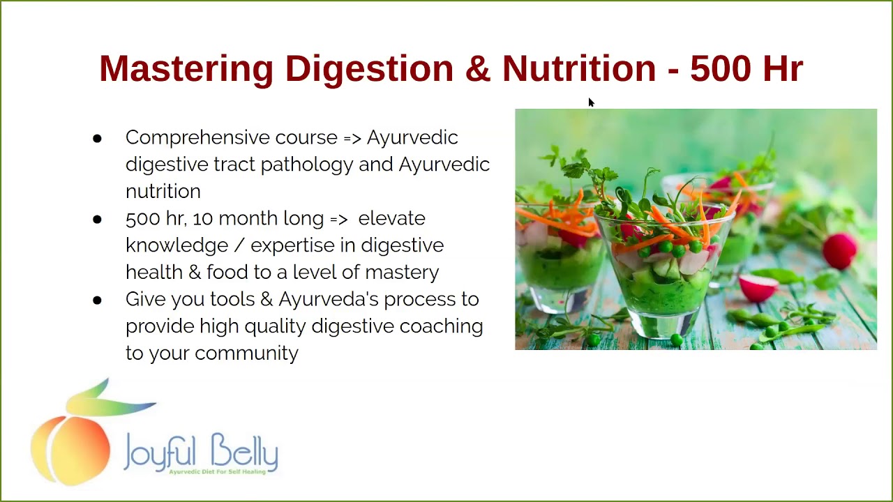 Study Ayurveda Online - Intro to Joyful Belly's Certification & Ayurveda Health Counselor Courses