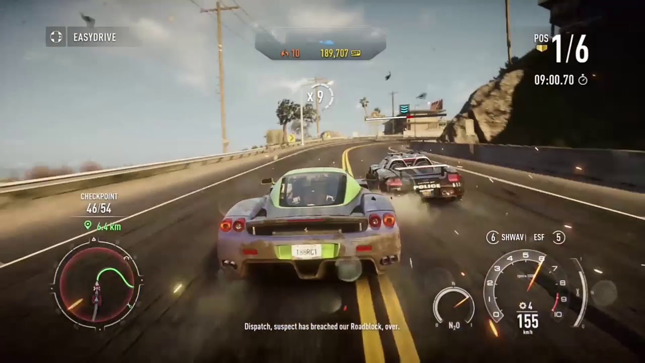 Need for speed rivals grand tour and heat level 10 pursuit with fully upgraded Ferrari Enzo Ferrari