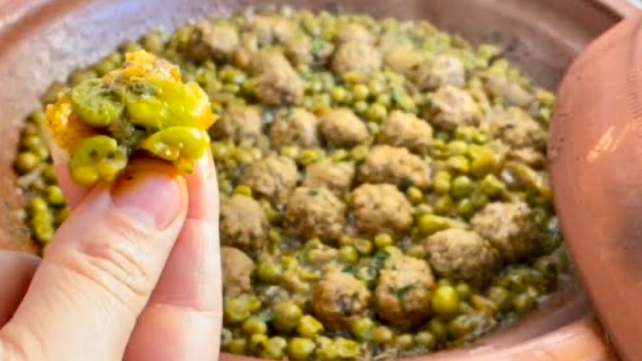 Tajine marocain très rapide ‼️ simple à faire boulettes viandes hachée et petit pois un délice