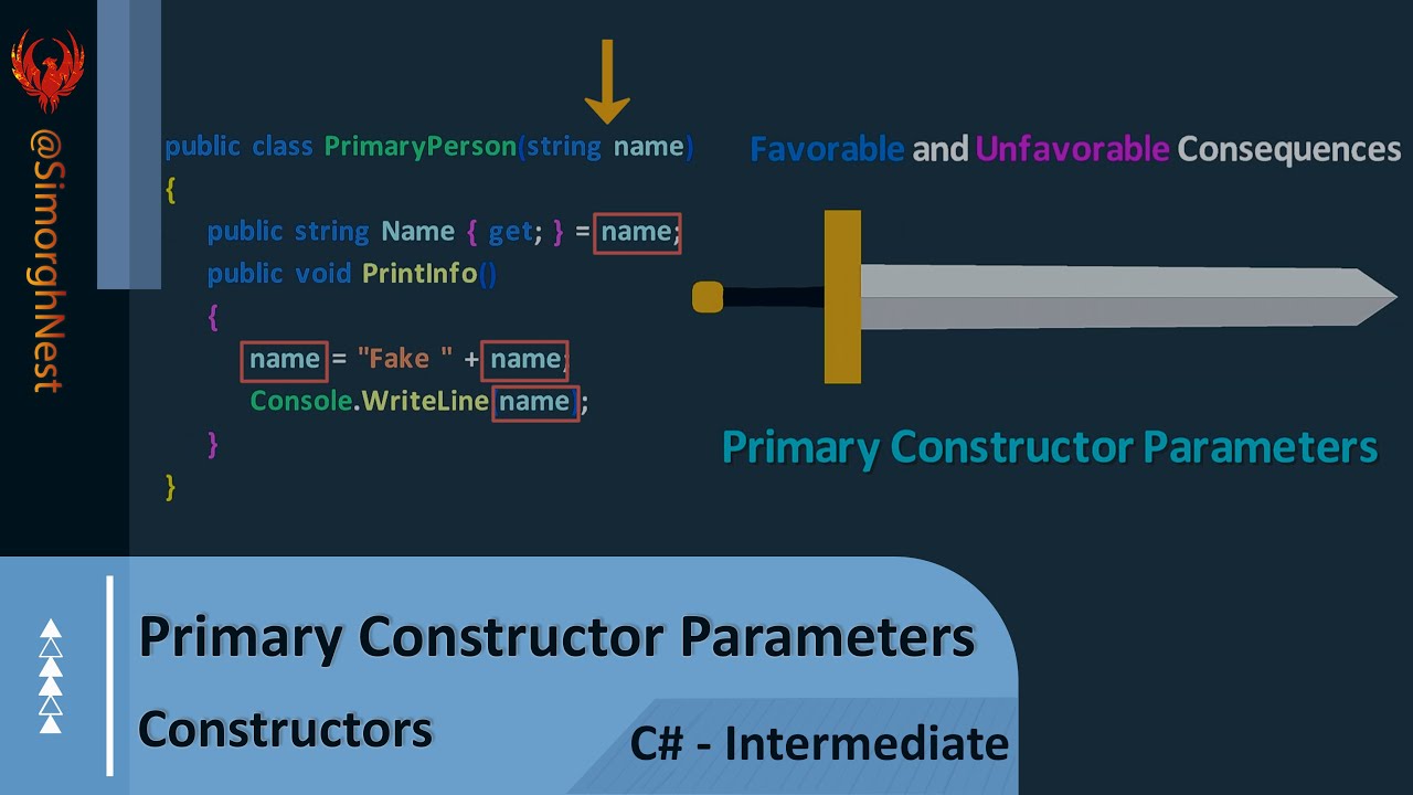 C# Tutorial - Intermediate - 034 - The Double-Edged Sword of Primary Constructor Parameters