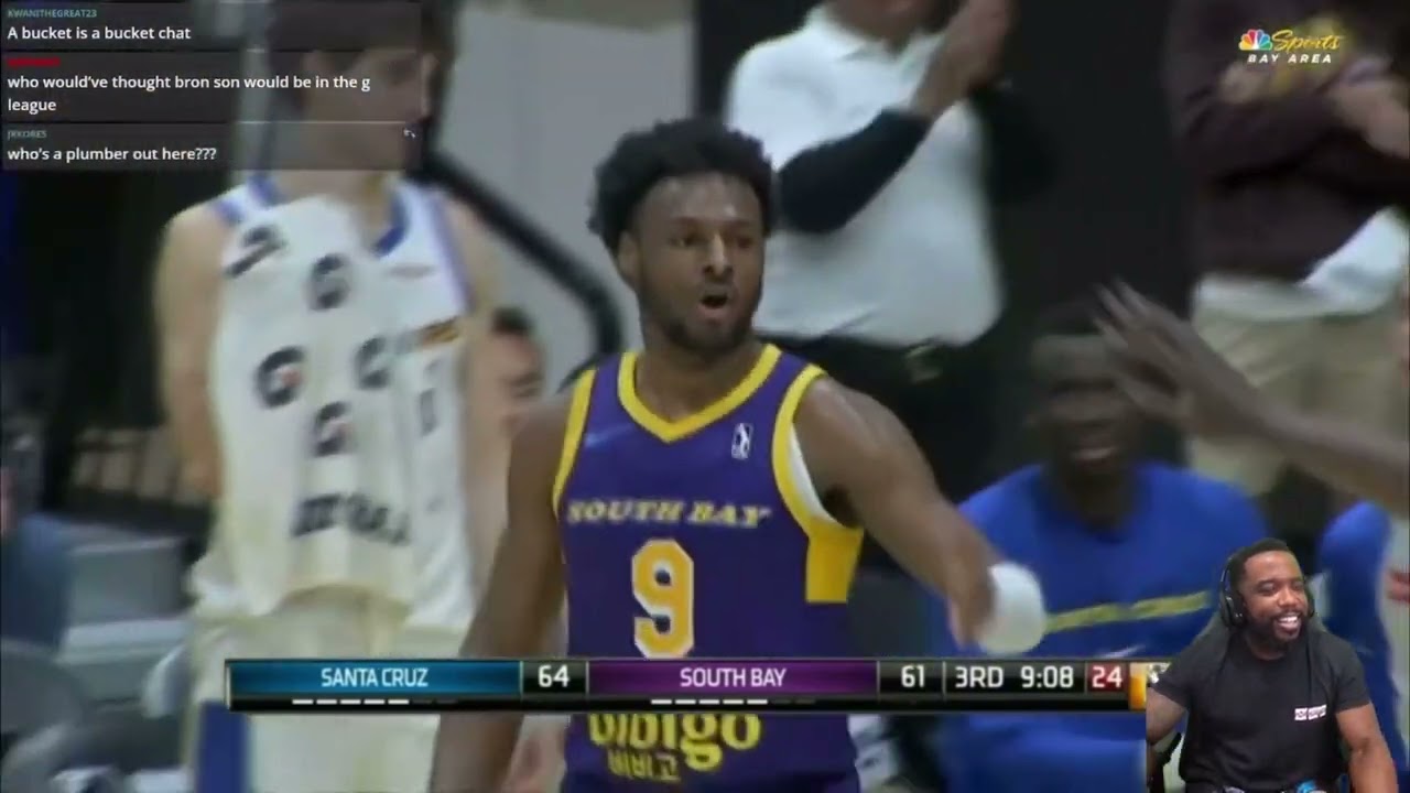 CashNasty Reacts To BRONNY 39 PTS CAREER-HIGH! Full Highlights vs Santa Cruz Warriors
