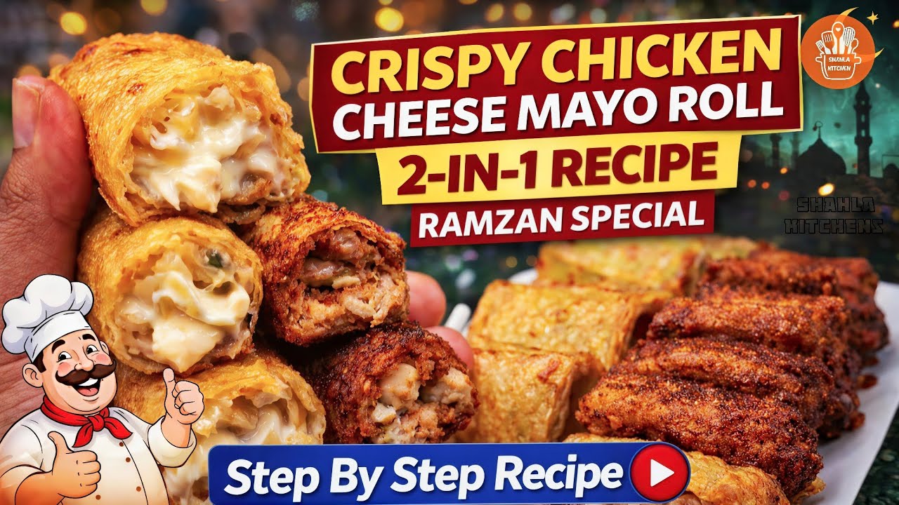 Crispy Chicken Cheese  Roll Recipe Make and Store for Months Ramzan special Ep 27 @ShahlaKitchen777 