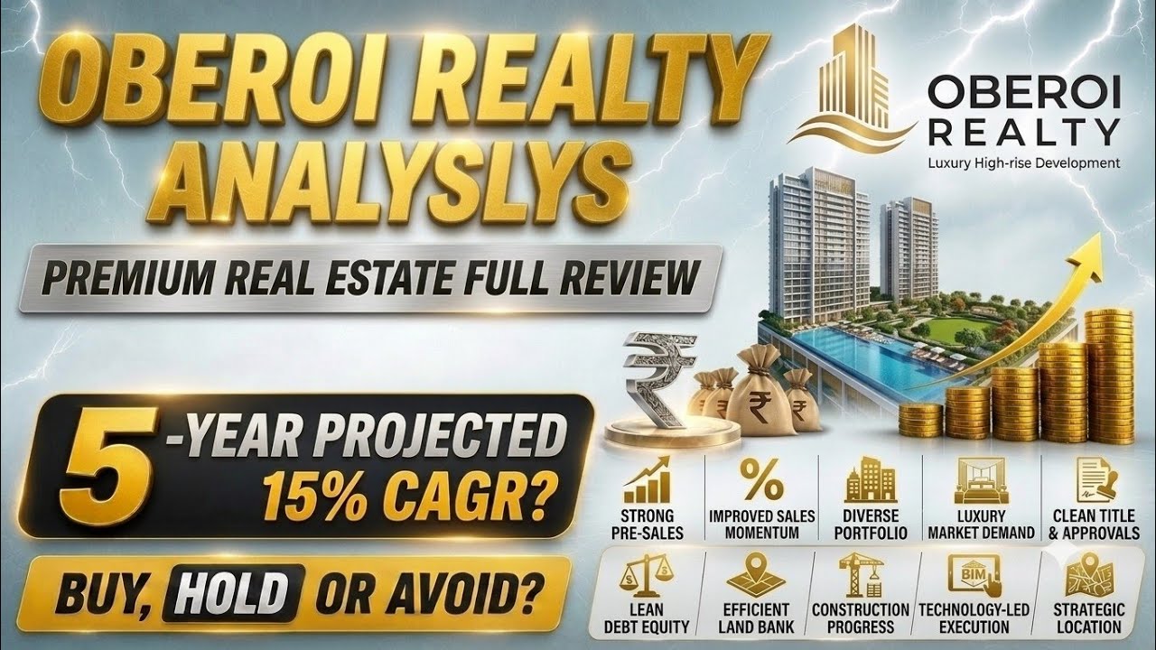 Is OBEROI REALTY A Buy, Hold, or Avoid? 🚀 5-Year CAGR & Q1 FY27 Result Analysis